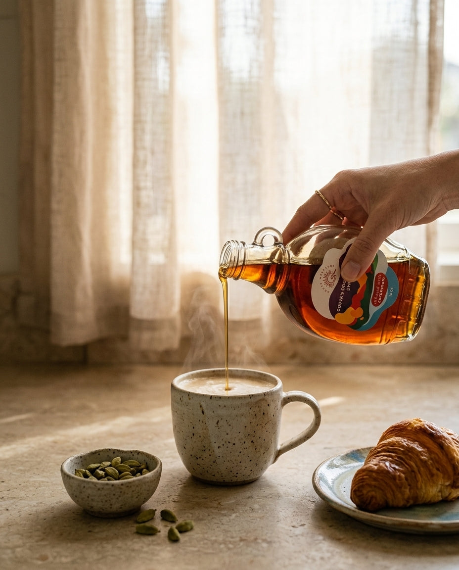 Cardamom Maple Syrup
